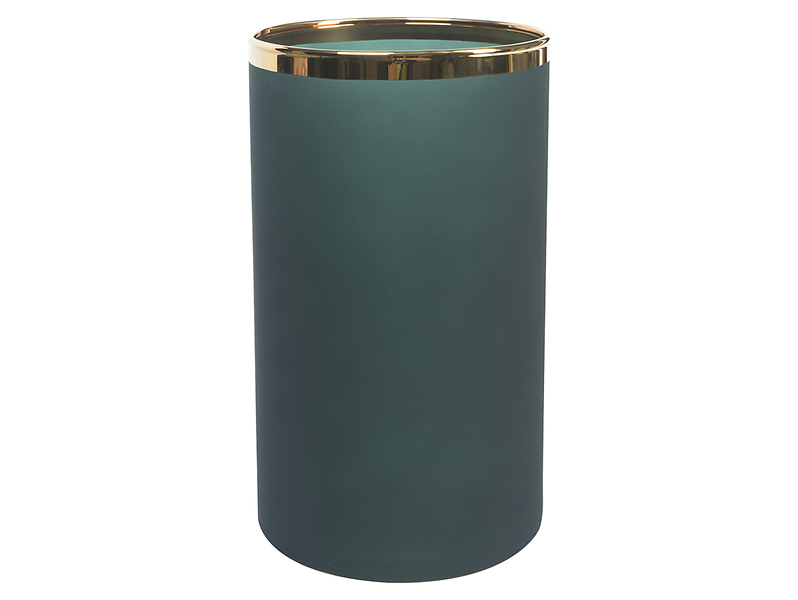 Wazon szklany 25 cm zielony 28807