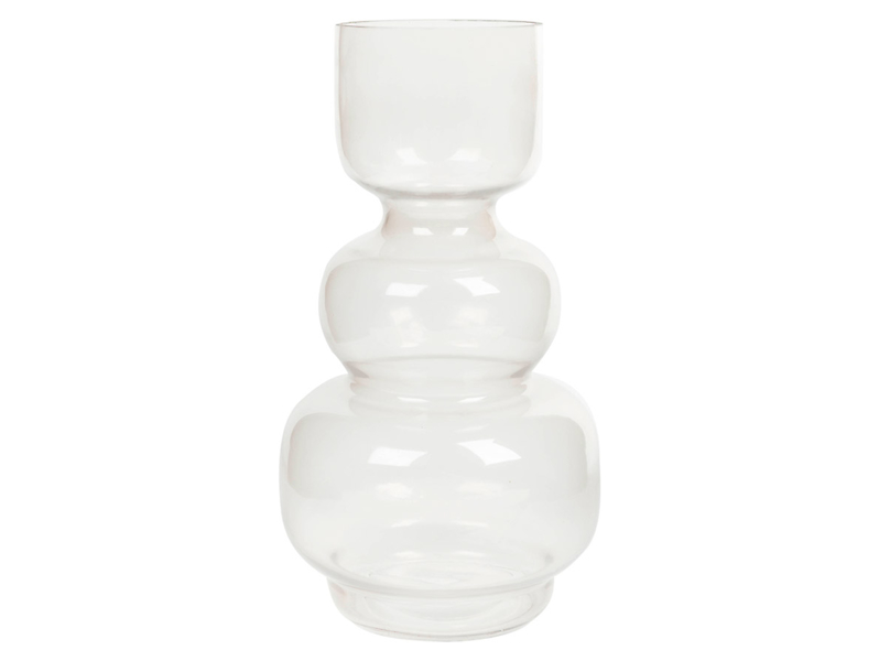 Wazon szklany 26 cm transparentny 42345