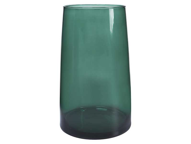 Wazon szklany 26 cm zielony 28811