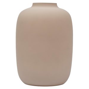 Wazon szklany 27 cm beżowy 47809 Wazon szklany 27 cm beżowy 47809