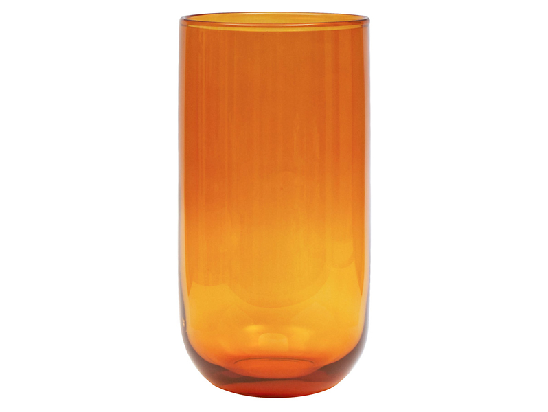 Wazon szklany 28 cm pomarańczowy 47811