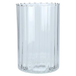 Wazon szklany 28 cm transparentny 53666 Wazon szklany 28 cm transparentny 53666