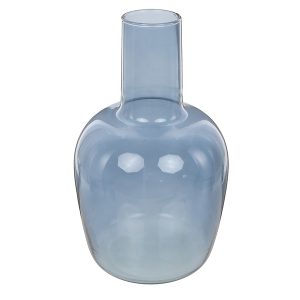 Wazon szklany 30 cm niebieski 56398 Wazon szklany 30 cm niebieski 56398