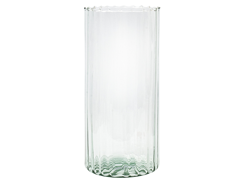Wazon szklany 30 cm transparentny 57262