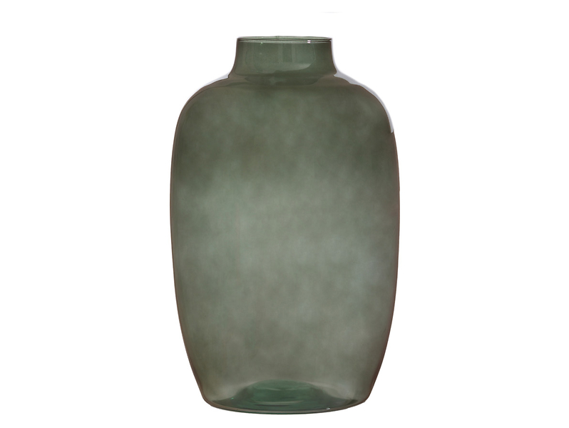 Wazon szklany 30 cm zielony 209752