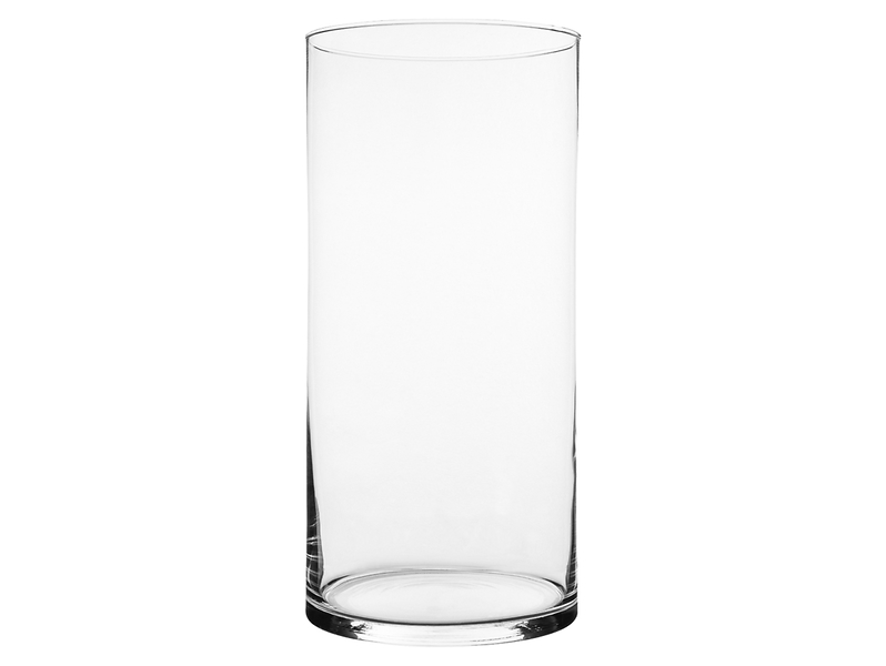 Wazon szklany 40 cm transparentny 7183