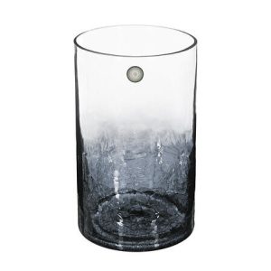 WAZON SZKLANY Crackle 20 cm DYMIONY styl nowoczesny 487488