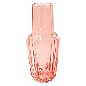 Wazon szklany Crystal 37 cm pomarańczowy 49781