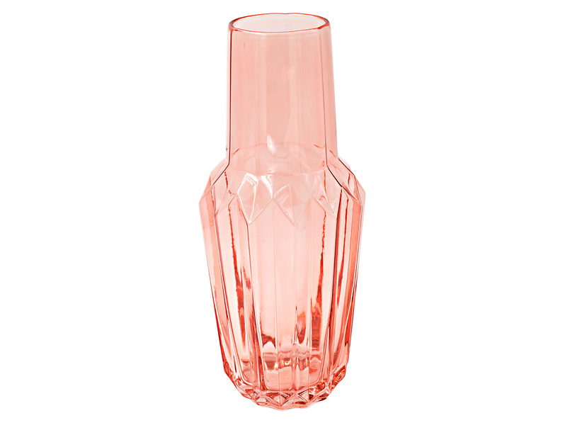 Wazon szklany Crystal 37 cm pomarańczowy 49781
