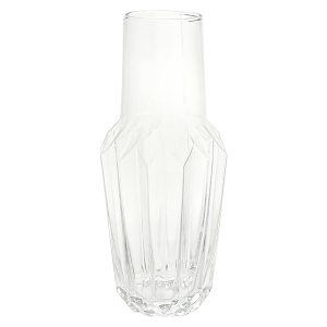 Wazon szklany Crystal 37 cm transparentny 49782
