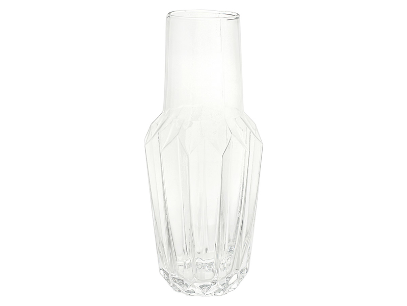 Wazon szklany Crystal 37 cm transparentny 49782