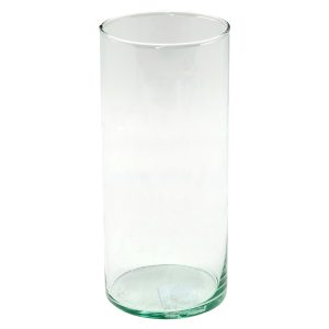 Wazon szklany Cylinder 19 cm transparentny 49716