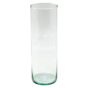 Wazon szklany Cylinder 26 cm transparentny 49717