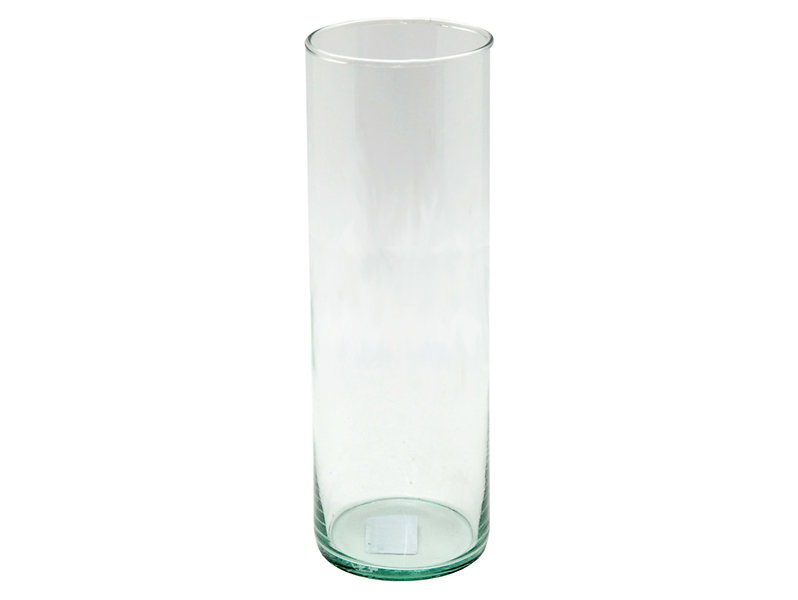 Wazon szklany Cylinder 26 cm transparentny 49717