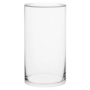 Wazon szklany Cylinder 29 cm transparentny 98953