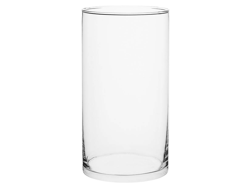 Wazon szklany Cylinder 29 cm transparentny 98953