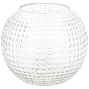 Wazon szklany Dots 12,5 cm transparentny 44414 Wazon szklany Dots 12,5 cm transparentny 44414