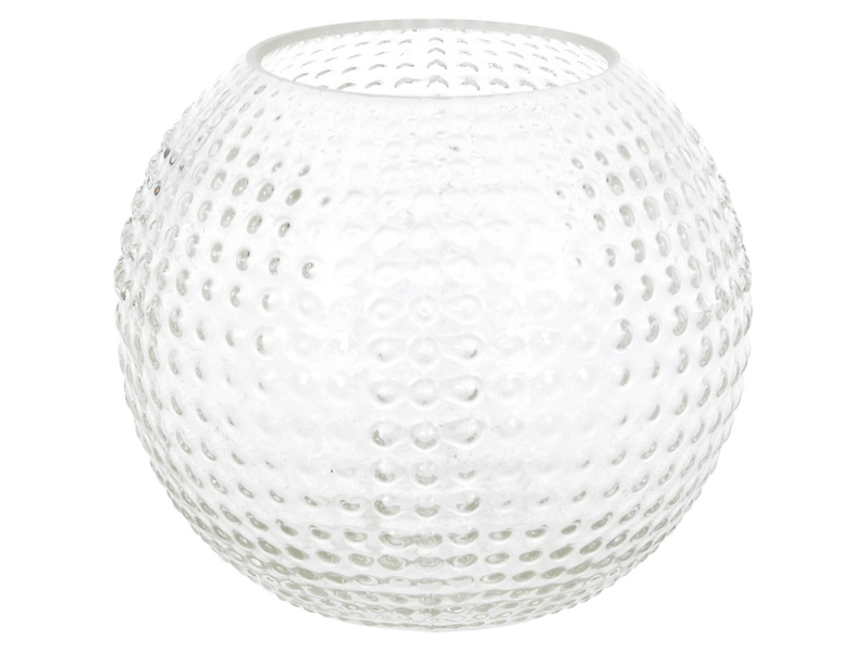Wazon szklany Dots 12,5 cm transparentny 44414