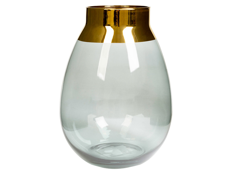 Wazon szklany Elegance I 25 cm szary 38929