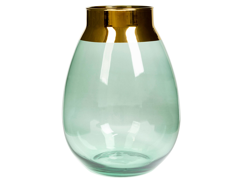Wazon szklany Elegance I 25 cm zielony 38926