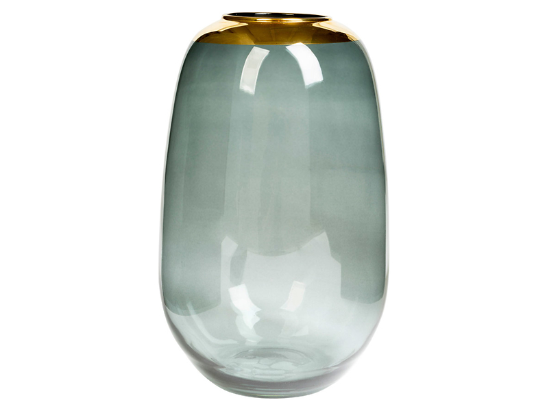 Wazon szklany Elegance II 25 cm szary 38930