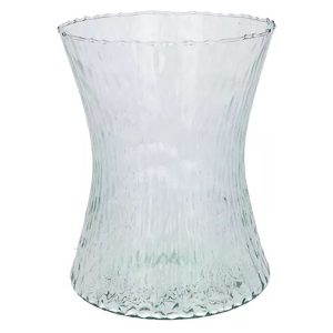 Wazon szklany Kora 20 cm transparentny młotkowany 459010 Wazon szklany Kora 20 cm transparentny młotkowany 459010