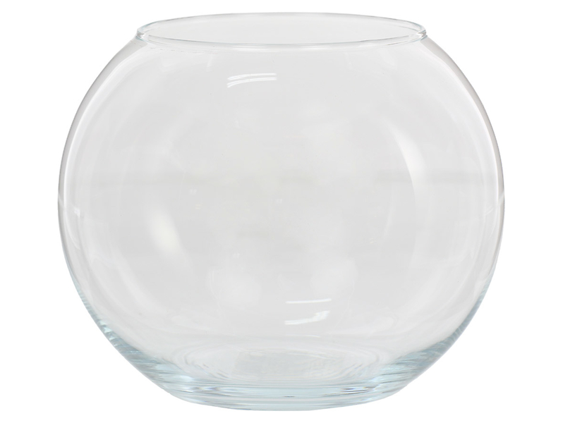 Wazon szklany Kula 15,5 cm transparentny 45996