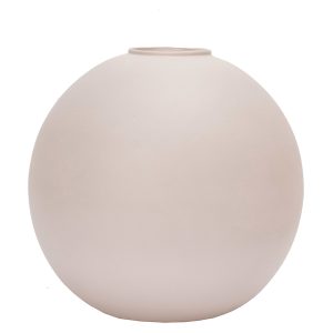 Wazon szklany Kula 20 cm beżowy 38279 Wazon szklany Kula 20 cm beżowy 38279
