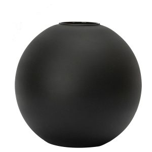 Wazon szklany Kula 20 cm czarny 38278 Wazon szklany Kula 20 cm czarny 38278