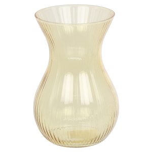 Wazon szklany Lyra 18 cm żółty 160451 Wazon szklany Lyra 18 cm żółty 160451