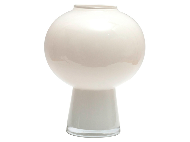 Wazon szklany Modern 25 cm biały 38277