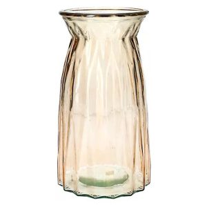 Wazon szklany Mokka 20 cm brązowy półtransparentny 459011 Wazon szklany Mokka 20 cm brązowy półtransparentny 459011