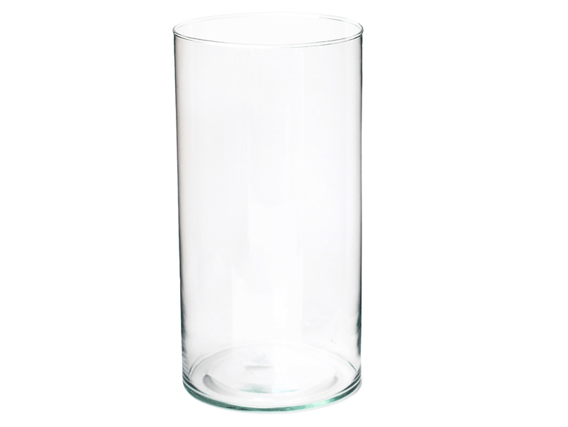 Wazon szklany Simple 30 cm transparentny 49772