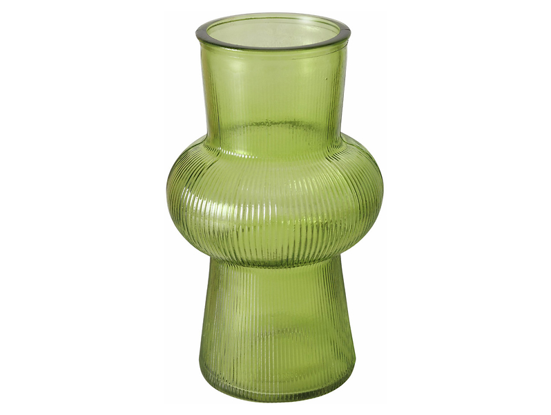 Wazon szklany Spring 20 cm jasnozielony 487265