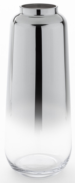 Wazon szklany srebrny 50x20,5 cm ARGENTO 436804