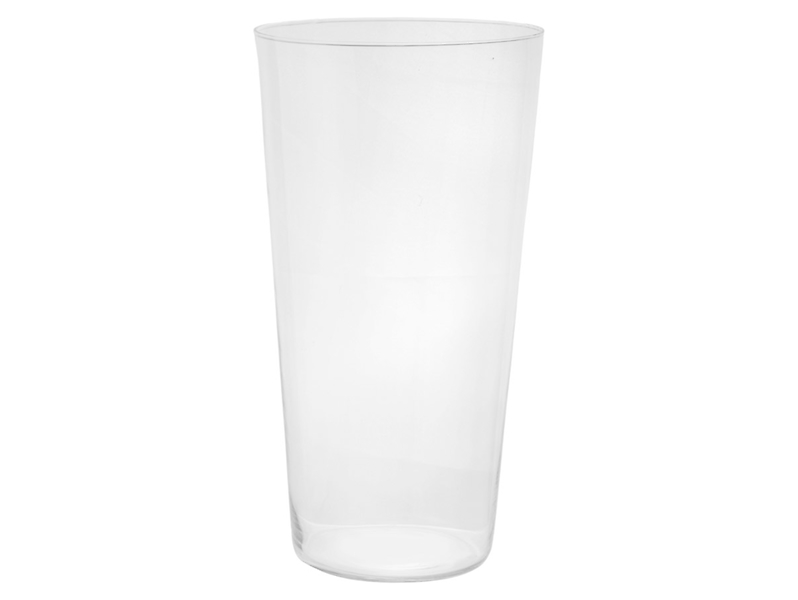 Wazon szklany Stożek 29,5 cm transparentny 49775