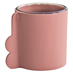 Wazon szklany w osłonce 10 cm różowy 49693 Wazon szklany w osłonce 10 cm różowy 49693