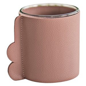 Wazon szklany w osłonce 10 cm różowy 49696 Wazon szklany w osłonce 10 cm różowy 49696