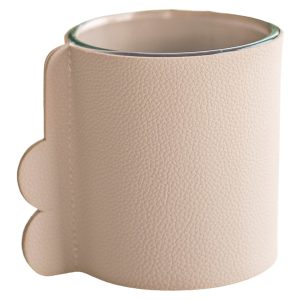 Wazon szklany w osłonce 10 cm różowy 49690 Wazon szklany w osłonce 10 cm różowy 49690