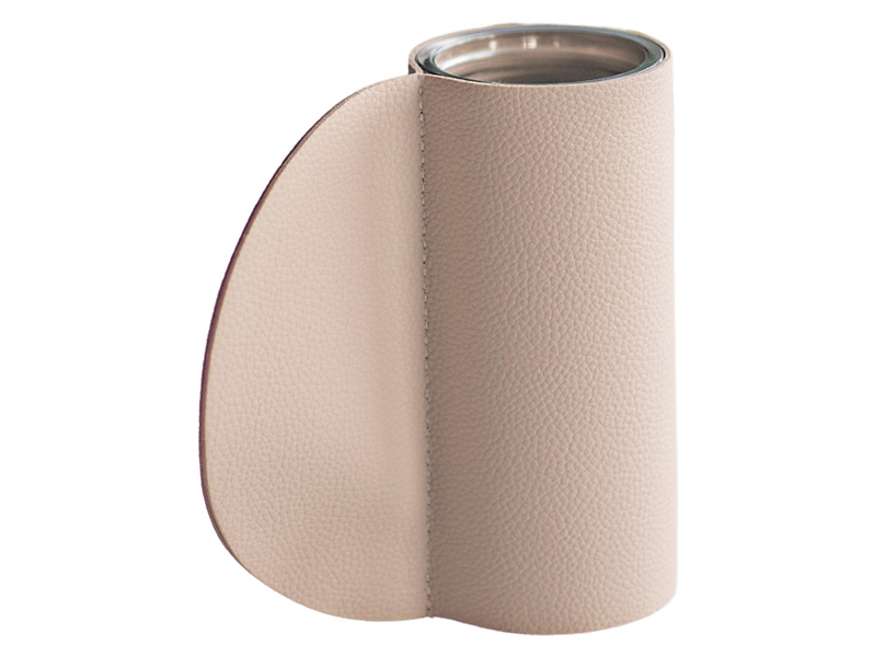Wazon szklany w osłonce 14 cm szary 49689