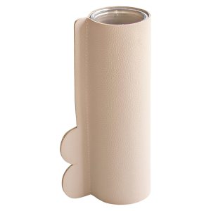 Wazon szklany w osłonce 20,5 cm szary 49688 Wazon szklany w osłonce 20,5 cm szary 49688