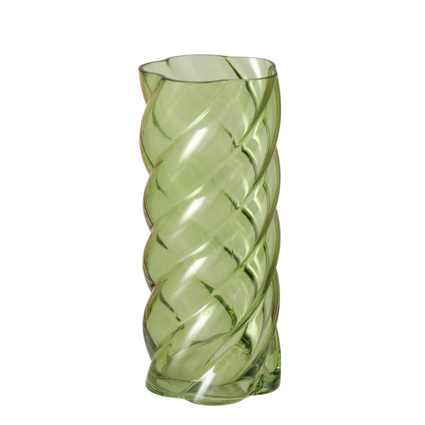 Wazon szklany z połyskiem CURVO, 30 cm 756027