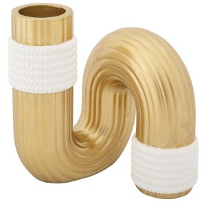 Wazon w kształcie fali z polyresinu, wys. 13 cm 266472 Wazon w kształcie fali z polyresinu, wys. 13 cm 266472