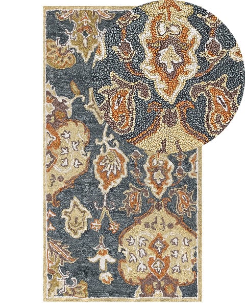 Wełaniany dywan orientalny perski 80x150 cm 60039