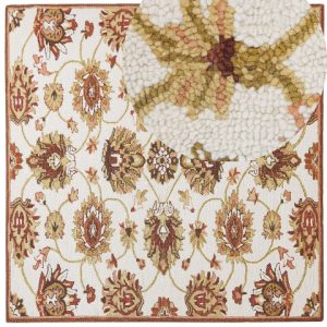 Wełaniany dywan orientalny wzór 200×200 cm 59142 Wełaniany dywan orientalny wzór 200×200 cm 59142