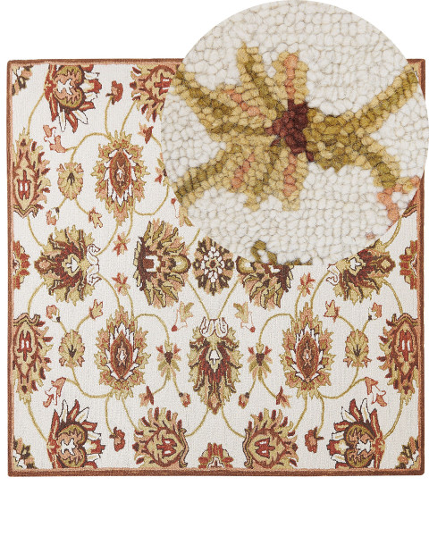 Wełaniany dywan orientalny wzór 200x200 cm 59142
