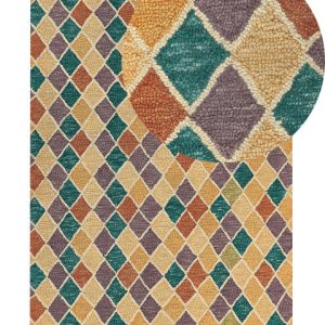 Wełniany dywan geometryczny wzór 160×230 cm 59280 Wełniany dywan geometryczny wzór 160×230 cm 59280