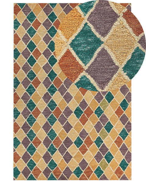 Wełniany dywan geometryczny wzór 160x230 cm 59280