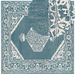 Wełniany dywan orientalny wzór 200×200 cm 60200 Wełniany dywan orientalny wzór 200×200 cm 60200