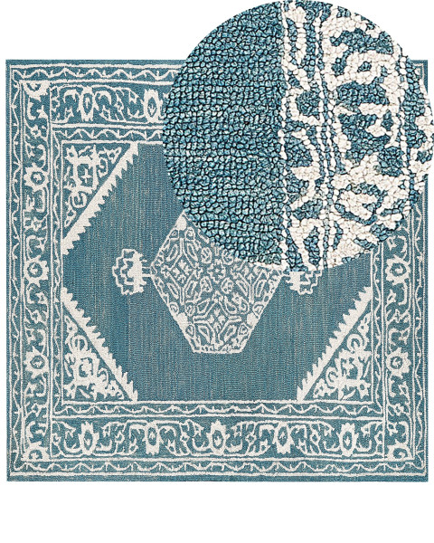Wełniany dywan orientalny wzór 200x200 cm 60200